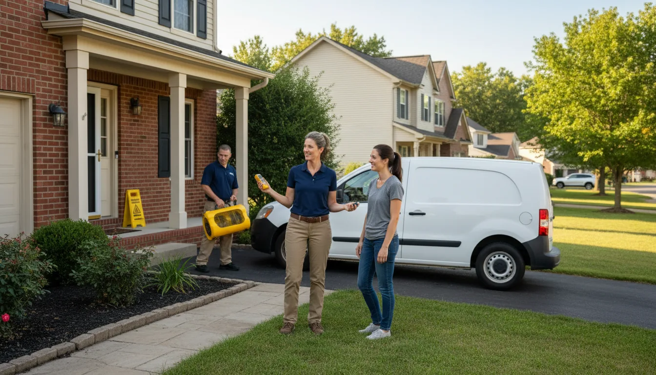 Residential water damage restoration in Phelps, WI